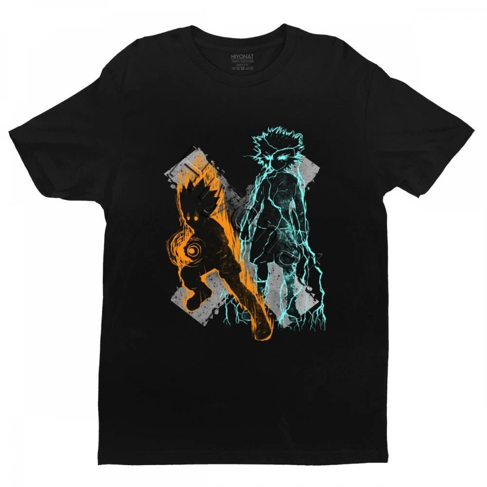 

Ready To Fight Hunter X Hunter Man T Shirt Cotton Killua Zoldyck T-shirt Manga Japan Anime Hxh Tees Short Sleeved Fashion Tshirt