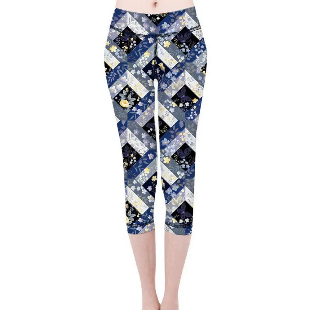 Женские Штаны Для Йоги разноцветные абстрактные геометрические штаны с принтом
