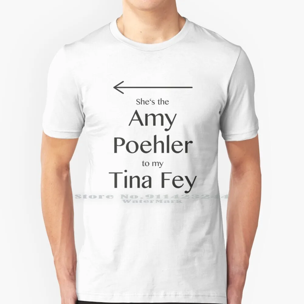 Футболка Amy To My Tina 100% чистый хлопок Fey Poehler Tinamy Snl живите в субботу 30 парков и отдыха