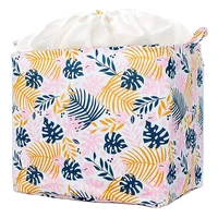 100l rectangular laundry baskets with handle and drawstringcollapsible cotton linen cloth storage bin storage