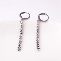 fashion chain drop earrings jewelry gift stainless steel ear piercing charm hoop earring