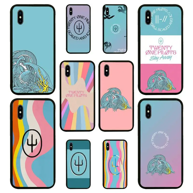 

Scaled And Icy Twenty One Pilots Phone Case For iphone 7 8 plus x xr xs 11 12 mini pro max black soft nax fundas cover