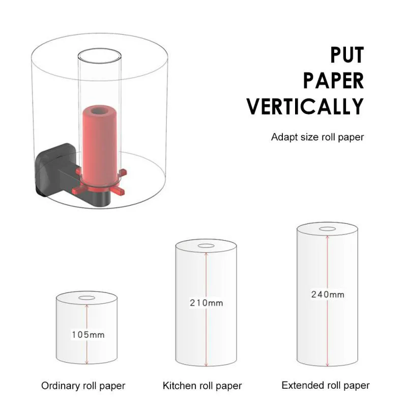 Настенный держатель для туалетной бумаги на присоске|Переносные держатели