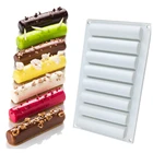 Силиконовая форма для торта, 8 полостей, Длинная форма, форма для Мусса