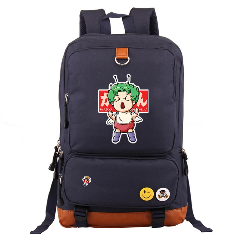 

Unisex Cartoon Arale Child Canvas Casual Backpack Large Capacity Hipster Student bagpack Outdoor Laptop backpack 7 Colors