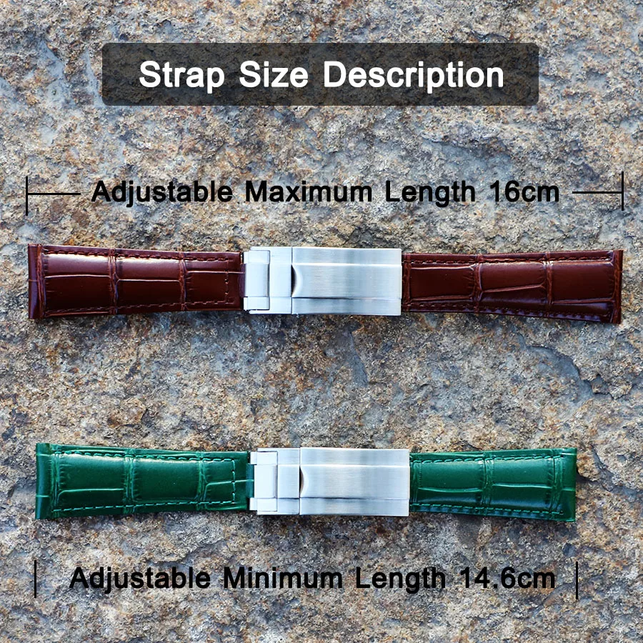 Ремешок для часов из натуральной телячьей кожи браслет Rolex Datejust Day Date складная