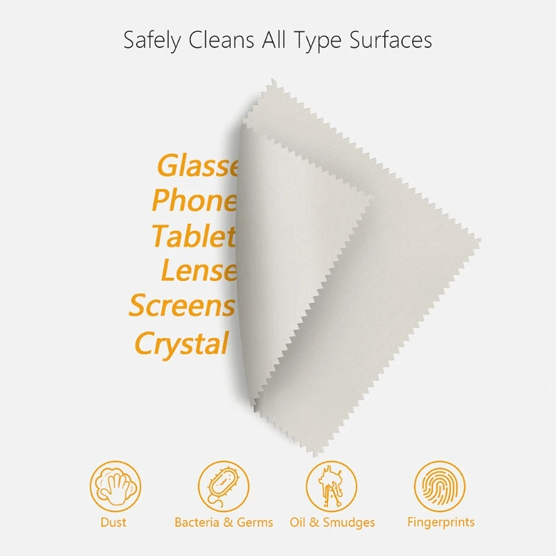 L41E 1 Set Microfiber Cleaning Cloths for Electronics Phone Screen Camera Lens Eye Glasses Wipes Computer Laptop Cleaner
