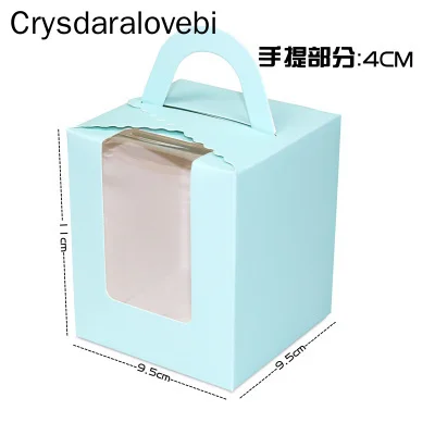 50 шт. мини-печенье коробка конфет одиночная для кексов портативная розовая мусс