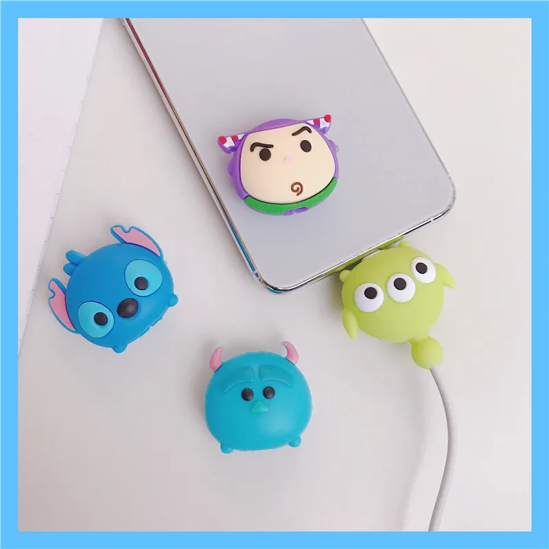 Мультяшная защита для кабеля с животными iPhone usb-органайзер передачи данных милый