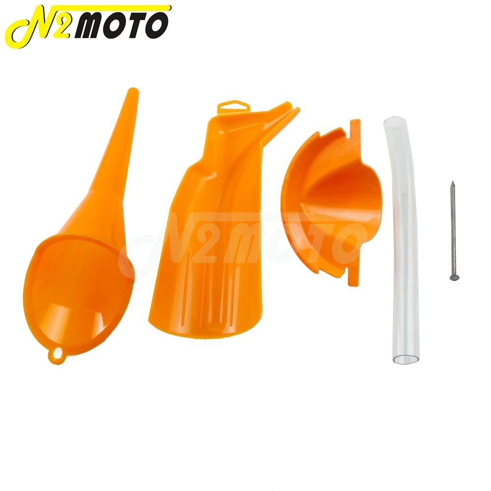Оранжевый пластиковый чехол для автомобиля мотоцикла наполнитель масла воронка