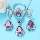 Женский ювелирный комплект из колье и серёг, из серебра 925 пробы