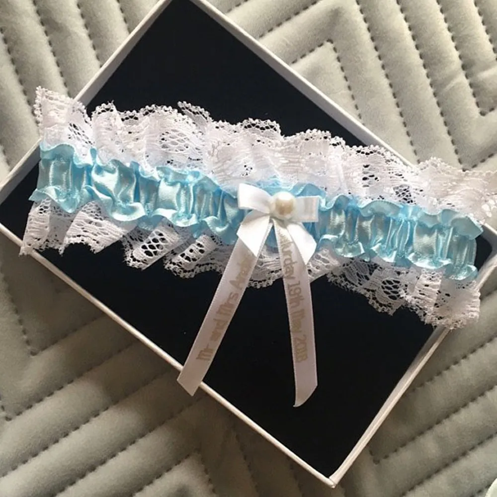 Индивидуальные Подвязки для невесты свадебные подвязки с именем и датой