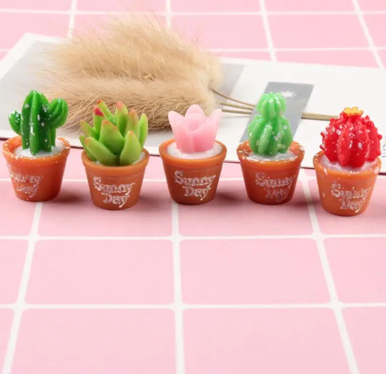 10 шт./лот милые суккуленты кактус декор для растений сделай сам полимерные