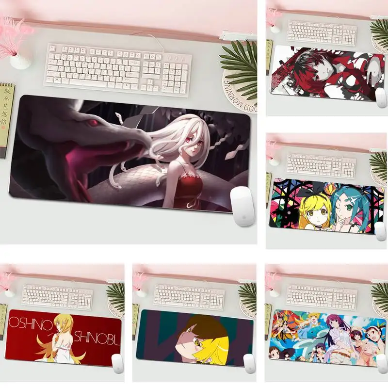 

Monogatari Serisi Silicone large/small Pad to Mouse Game L Large Gamer Keyboard PC Desk Mat Computer Tablet Gaming Mouse Pad