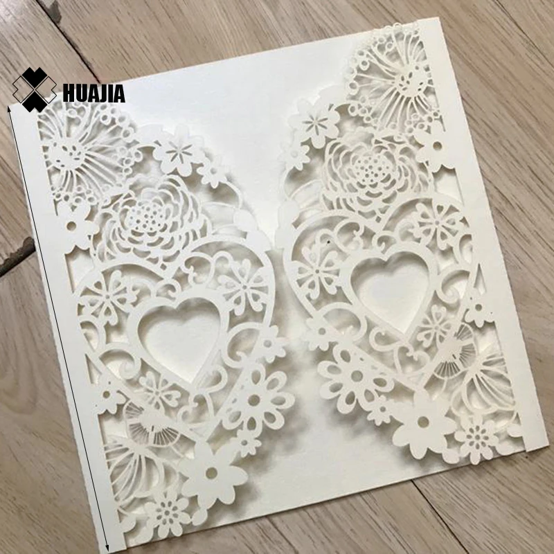 Свадебные приглашения штампы в европейском стиле элегантные металлические