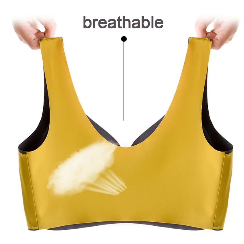

Women Bra Latex Push Up Bras Seamless Bralette Female M-XXL Plus Size Bra Tank Tops Gathers Shockproof Pad Brassiere Underwear