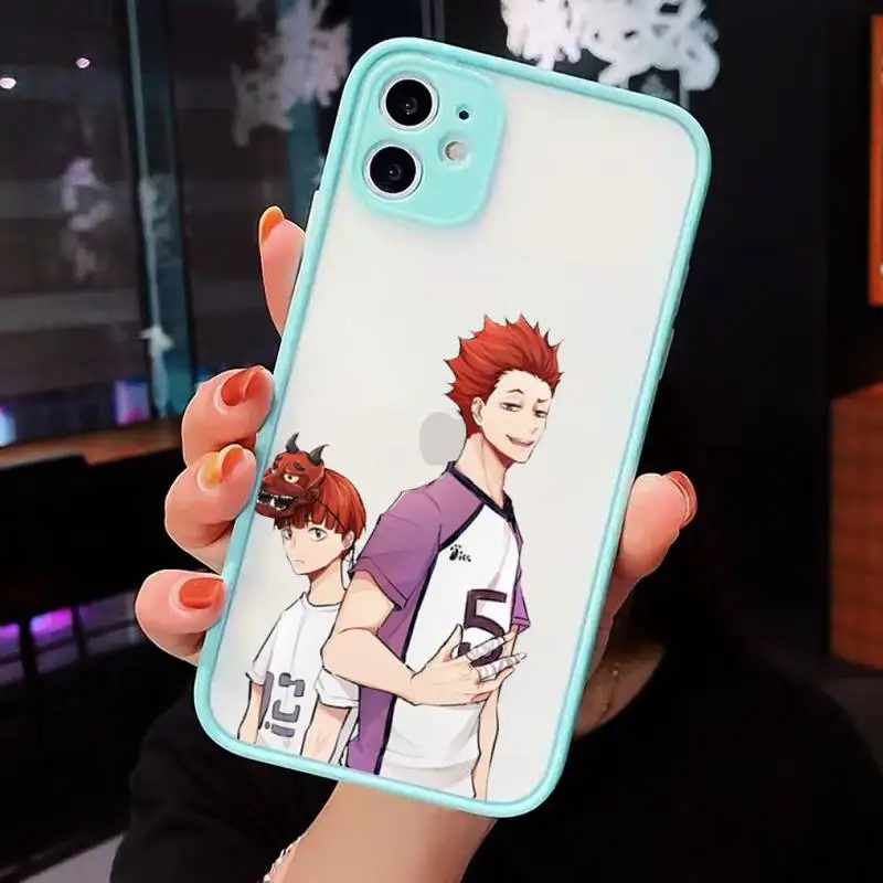 

Haikyuu Tendo Satori volleyball anime Phone Cases matte transparent For iphone 7 8 11 12 plus mini x xs xr pro max cover