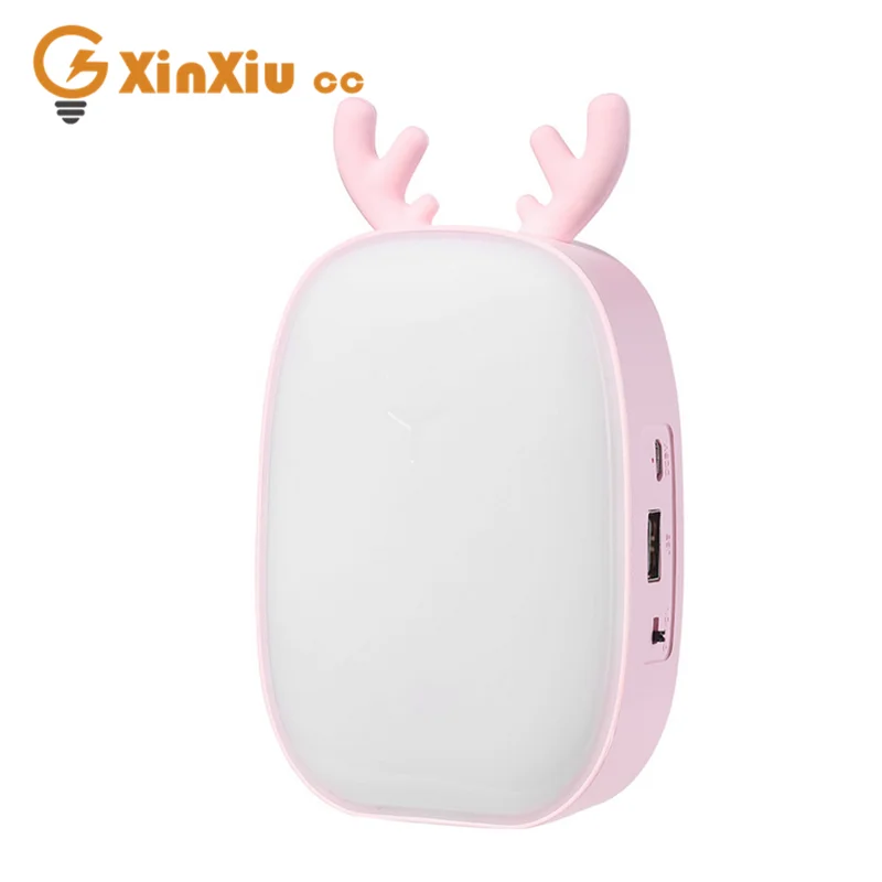 

Новый многофункциональсветильник с милым оленем, Детская обучающая лампа для чтения с защитой глаз, USB-зарядка, фонасветильник