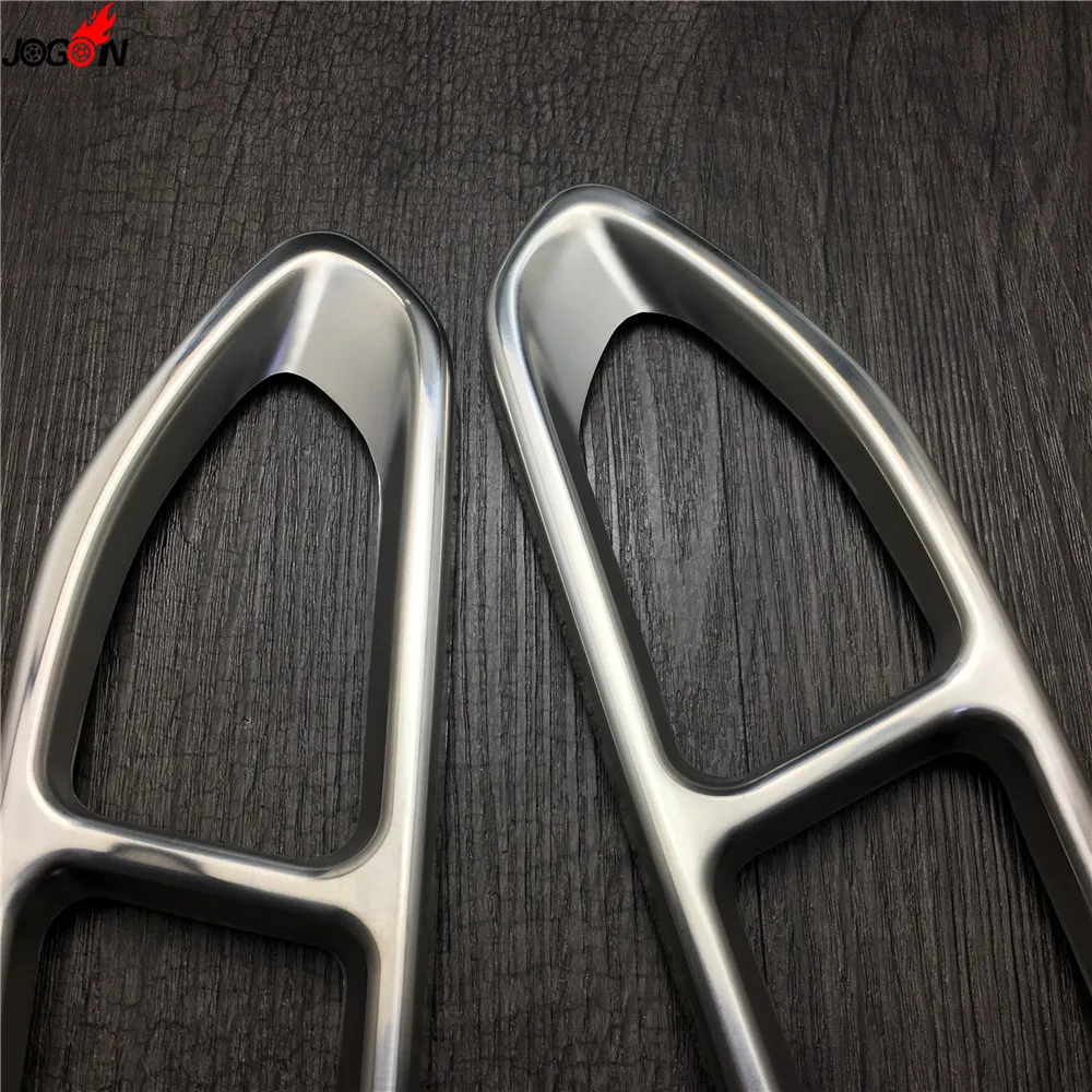 Серебряный двойной глушитель наконечник выхлопной трубы отделка 2 шт. для BMW 7