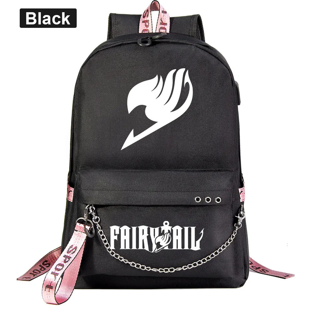 Японский Школьный рюкзак с USB разъемом и изображением сказочной сказки дорожные