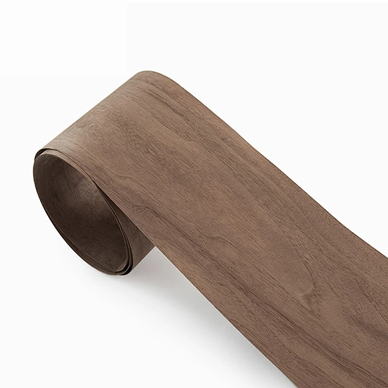 

L: 2,5 метров ширина: 550 мм Толщина: 0,5 мм натуральный темно-черный орех толстый деревянный шпон для колонок шпон из твердой древесины