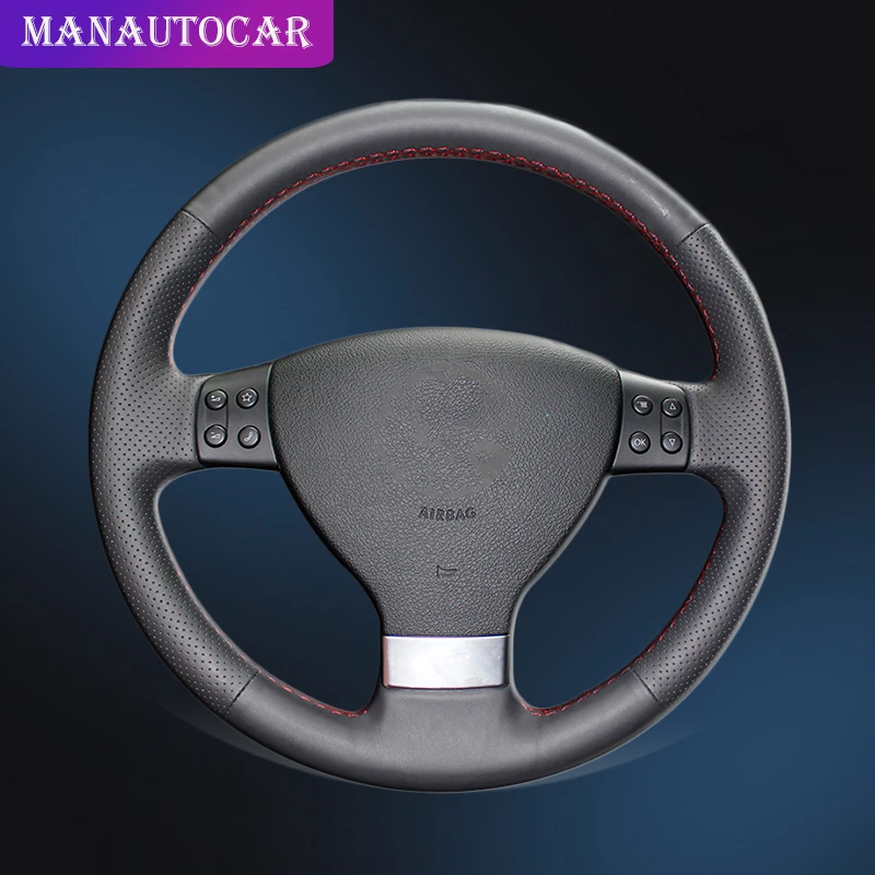 Оплетка на рулевое колесо для Volkswagen Golf 5 Mk5 VW Passat B6 Jetta Tiguan 2007 2011 кожаный чехол