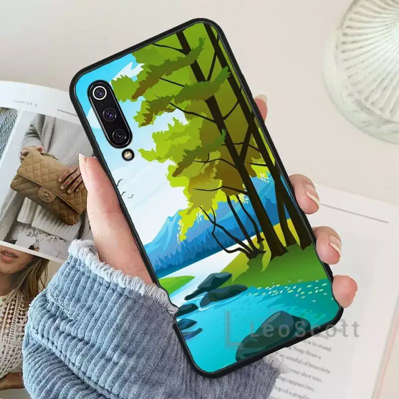 

Beach ocean sun moon forest Phone Case For Xiaomi Redmi 7 9t 9se k20 mi8 max3 lite 9 note 8 9s 10 pro