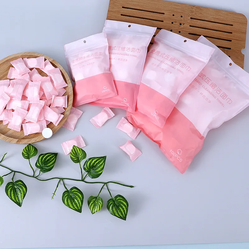 20/50 шт./лот мини сжатые полотенца одноразовые капсулы полотенце Волшебный уход за