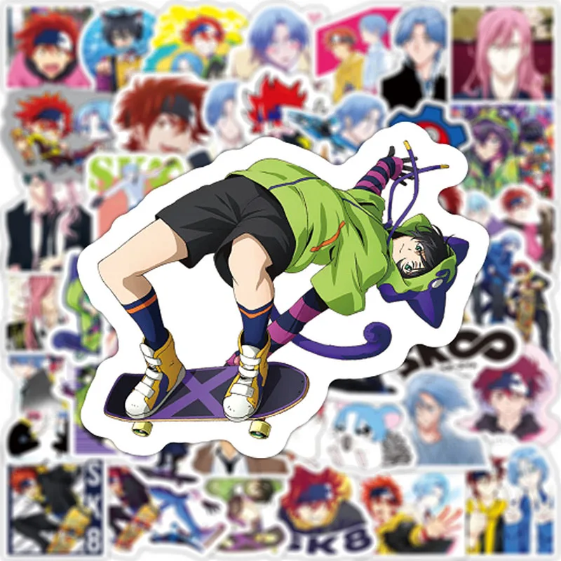 

50Pcs SK8 the Infinity Anime Stickers DIY Travel Skateboard Suitcase Guitar Luggage Laptop Classic Toy Decals Sticker