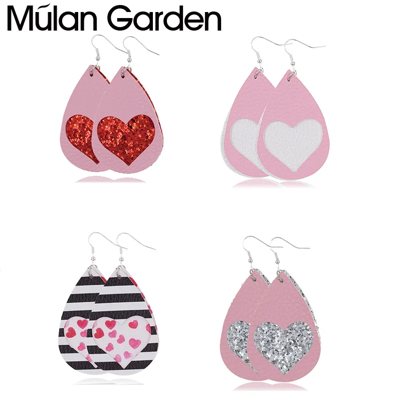 Женские легкие серьги подвески M & G из искусственной кожи|Серьги-подвески| |