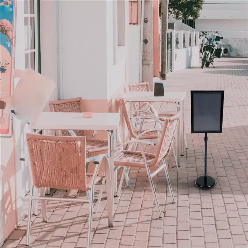 

1pc Vertical Advertising Display Rack Vertical Durable Sign Shelf Advertising Shelf