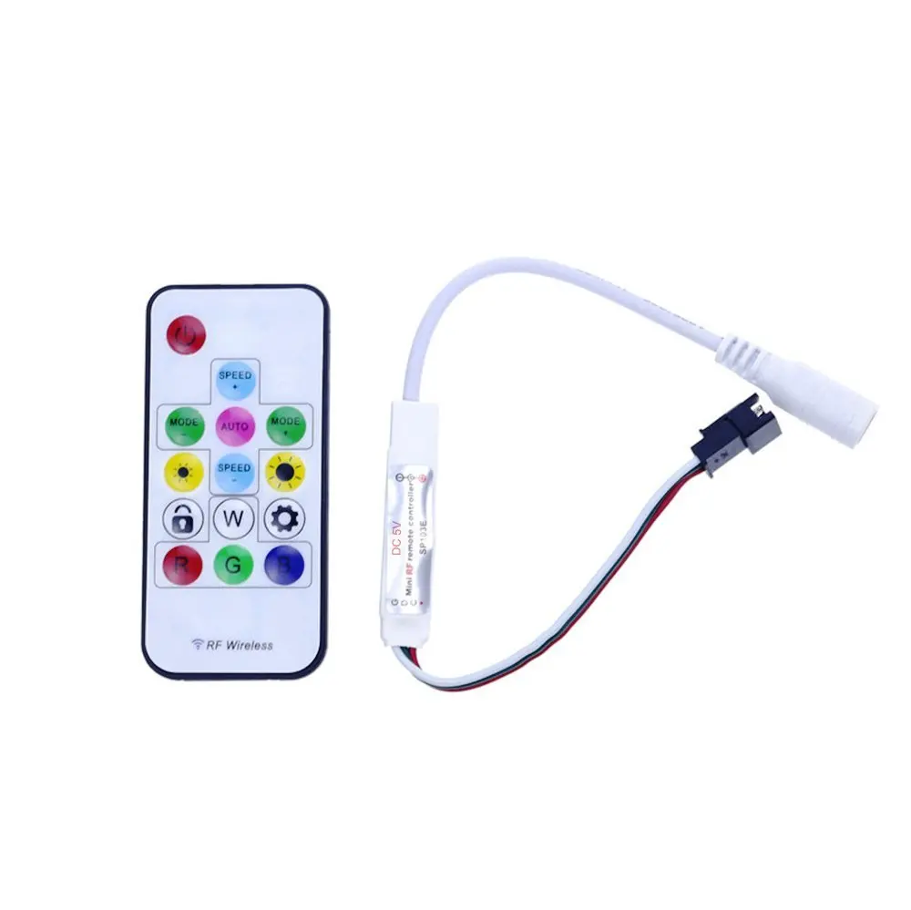 1 шт. SP103E DC5V/12v WS2801 WS2812B DC12V 2811 Миниатюрный цифровой RGB контроллер светодиодной