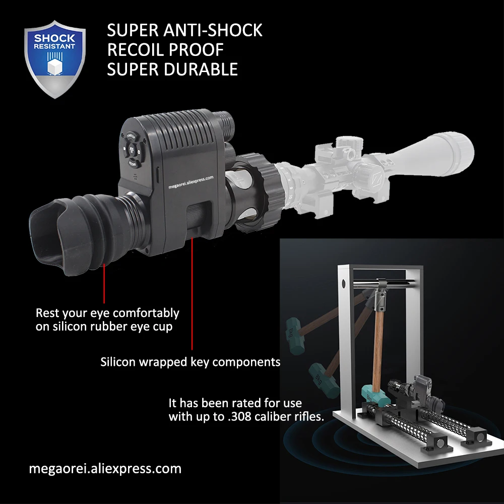 Прицел ночного видения Megaorei3 с дополнительным креплением монокулярная охотничья