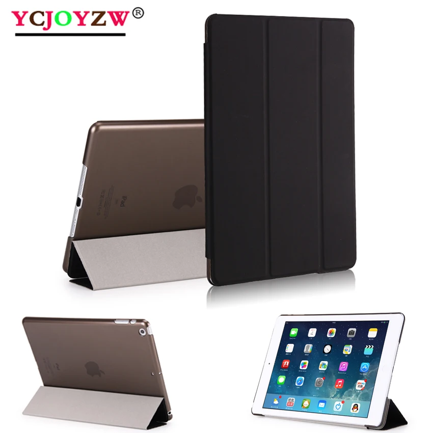 Чехол для iPad 9,7 6-го поколения, Чехол Air 3 2 1 Pro 10,5, прозрачный чехол, умный чехол из искусственной кожи для сна