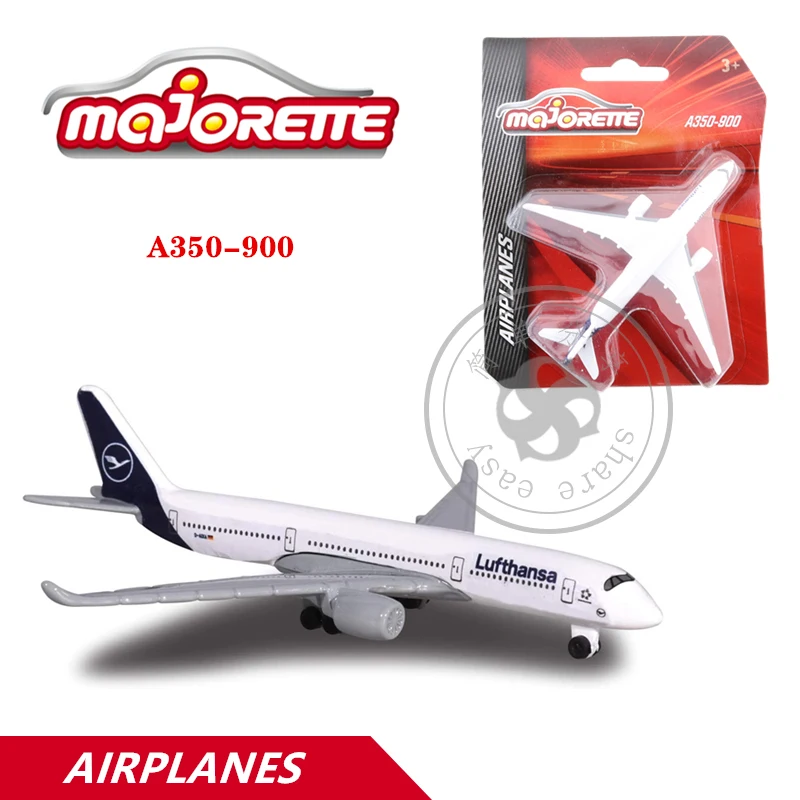 

Majorette 1/64 Aeroplanes Series Car Lufthansa A350-900 Hot Pop Kids Toys Motor Vehicle Diecast Metal Model