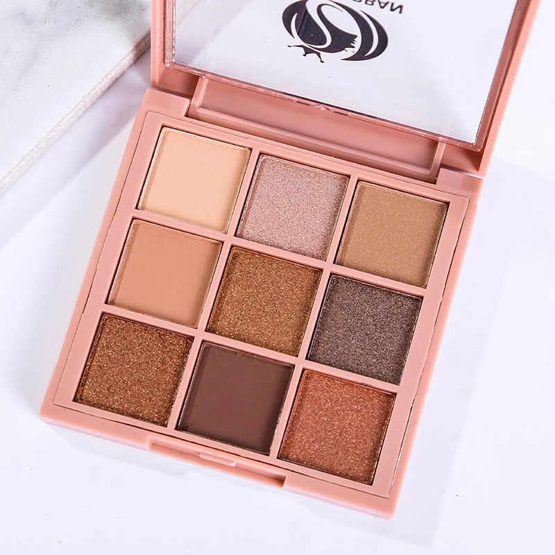 Корейская палитра теней для век матовые 9 цветов макияж глаз мерцающий пигмент