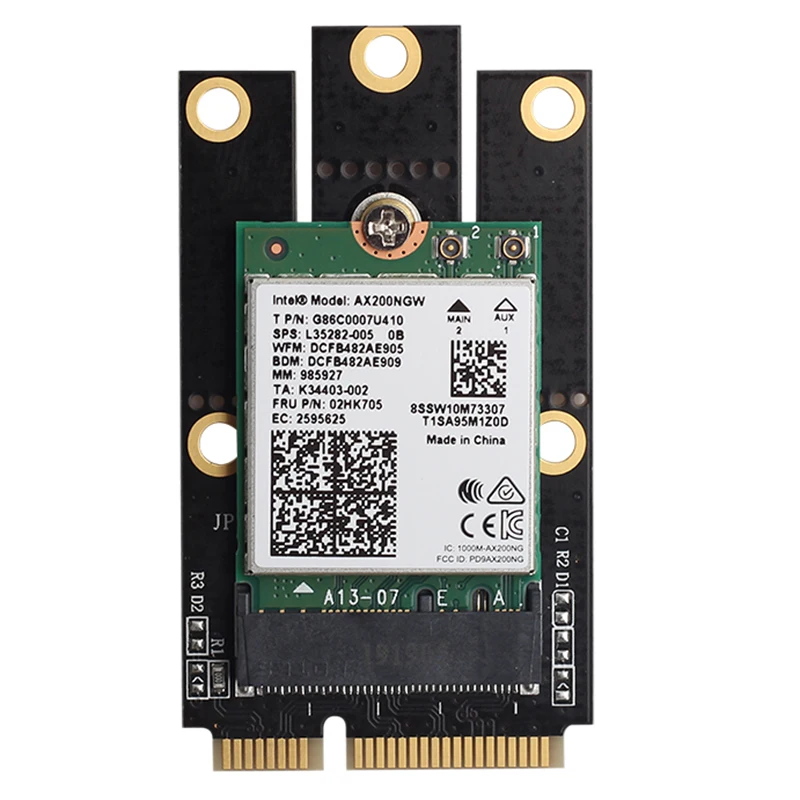 Новый M.2 NGFF на мини-разъем pci-е (PCIe + USB) Адаптер для Wi-Fi Bluetooth плата Wireless Wlan Card AX200 9260