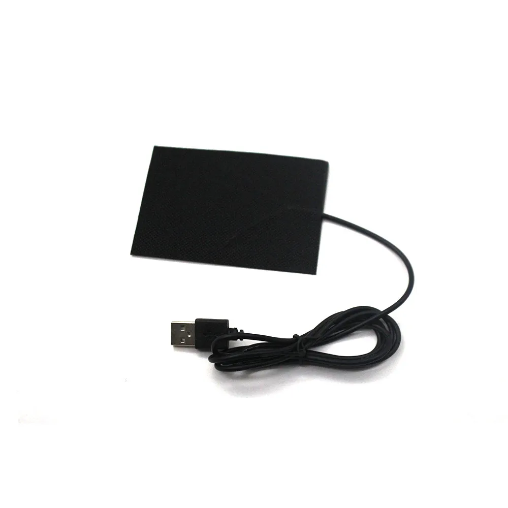 Черный USB куртка с подогревом, пальто, электрические нагревательные колодки, Термоодежда, куртка с подогревом, для улицы, мобильная теплая одежда, теплые дождевики - Цвет: Черный