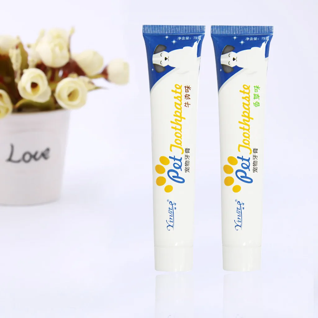

#48 New Pet Enzymatic Toothpaste For Dogs Helps Reduce Tartar And Plaque Buildup Cleaning Prevent From Bad Breath