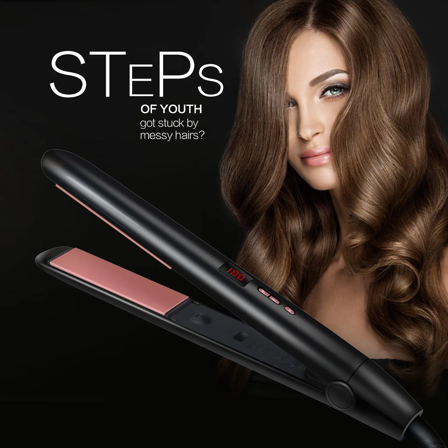 

Hair Straightener, Curling and Straightening Dual-purpose Hair Straightening Splint