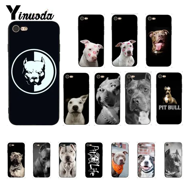 Yinuoda Pit Bull прекрасная комнатная собачка Pitbull чехол для телефона iPhone 8 7 6S 6Plus X XS MAX 5 5S