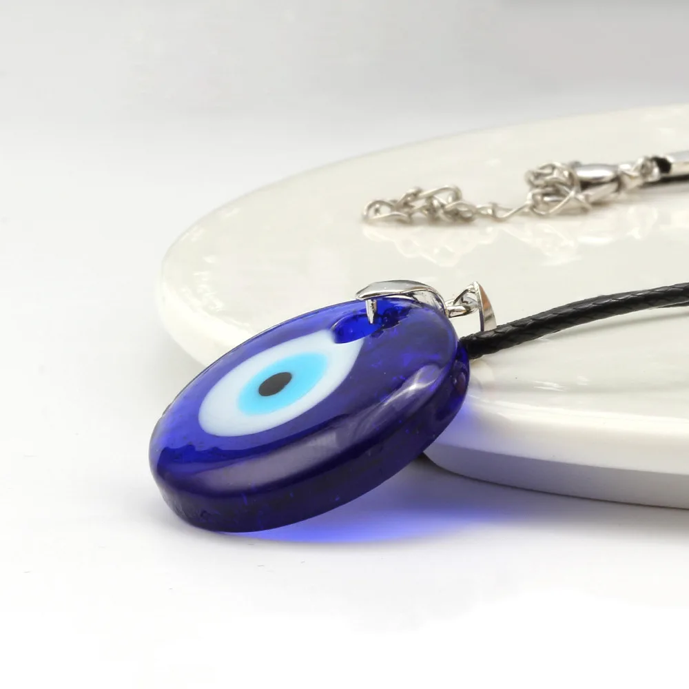 

1PC Blue Glass 30mm Evil Eye Pendants Necklace For Women Men Turkey Evil Eyes Lucky Necklace Choker Jewelry Accessories