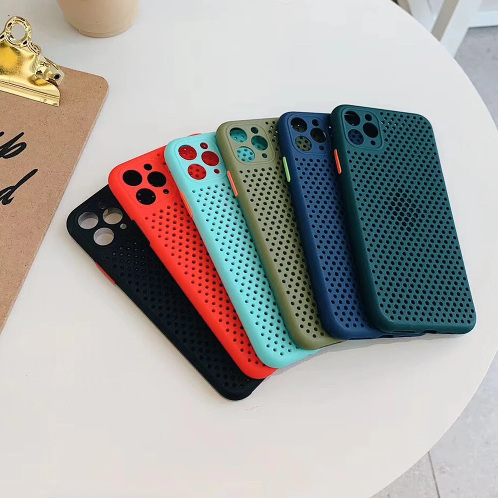 Защитный чехол для телефона с отверстием отвода тепла камеры iPhone 11 Pro Max XR X XS 7 8 6 Plus
