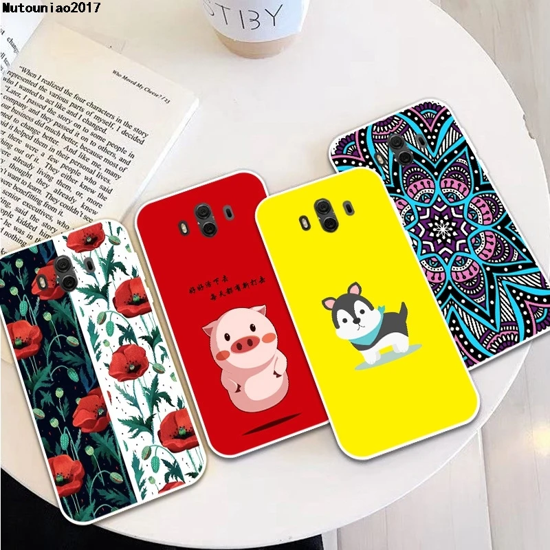 Силиконовый мягкий ТПУ чехол Dog 2 для Huawei Y3 Y5 Y6 Y9 P Smart Plus 2017 2018 2019 | Мобильные