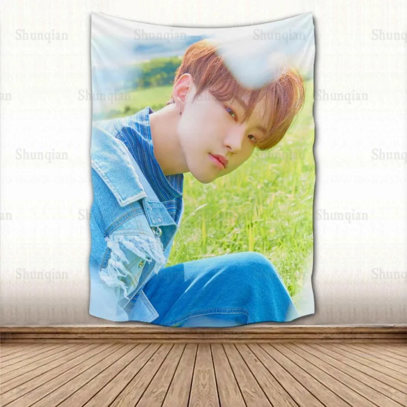 

KPOP Seventeen HOSHI JEONGHAN гобелен красочный психоделический декоративный ковер для стен гостиной гобелены аксессуары 0512