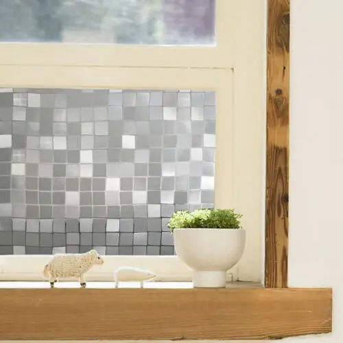 Window Privacy Film Stained Glass Decorative Home Frosted Static Cling Sticker | Дом и сад