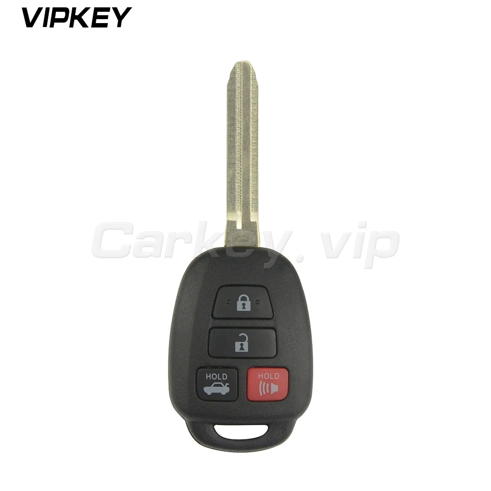 Remotekey подходит для Toyota Hyq12bdm 4 кнопки дистанционного ключа Fob 314 МГц без чипа