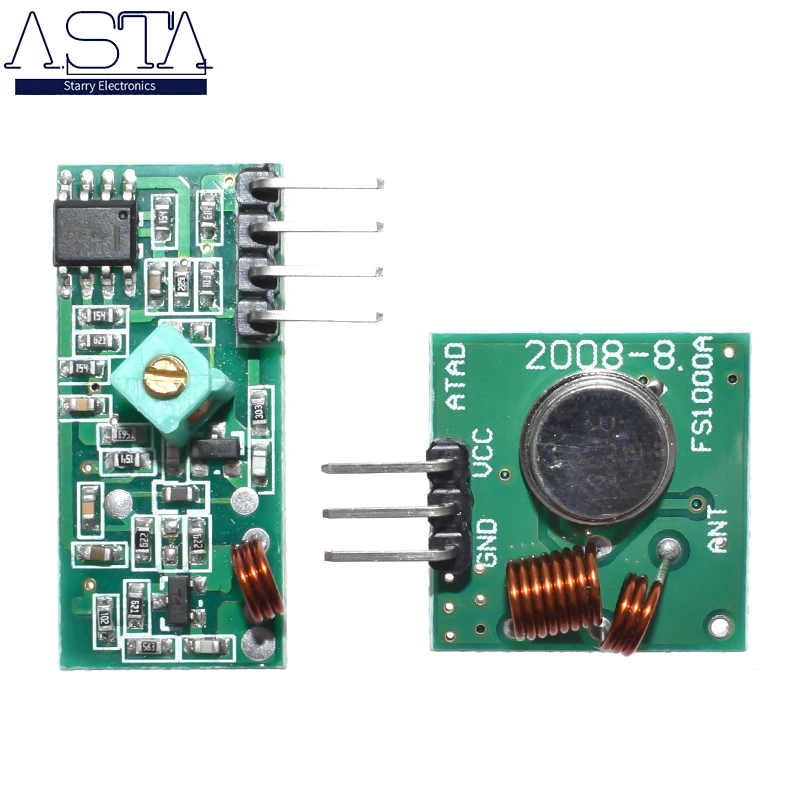 

5 pair (10pcs)433Mhz RF transmitter and receiver link kit