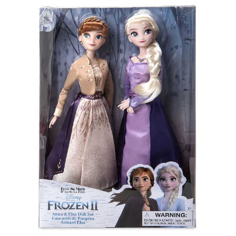 

Disney Original Doll 33cm Frozen Elsa Anna Princess Doll Snow Queen Children Girls Collection Toys For Children Birthday Gifts