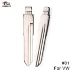 Dandkey 10 шт 1 #01 # NO.01 автомобиля флип полотно дистанционного ключа заготовка для ключа для VW Volkswagen Santana Jetta для Audi гол B4 Fob HU49 лезвие